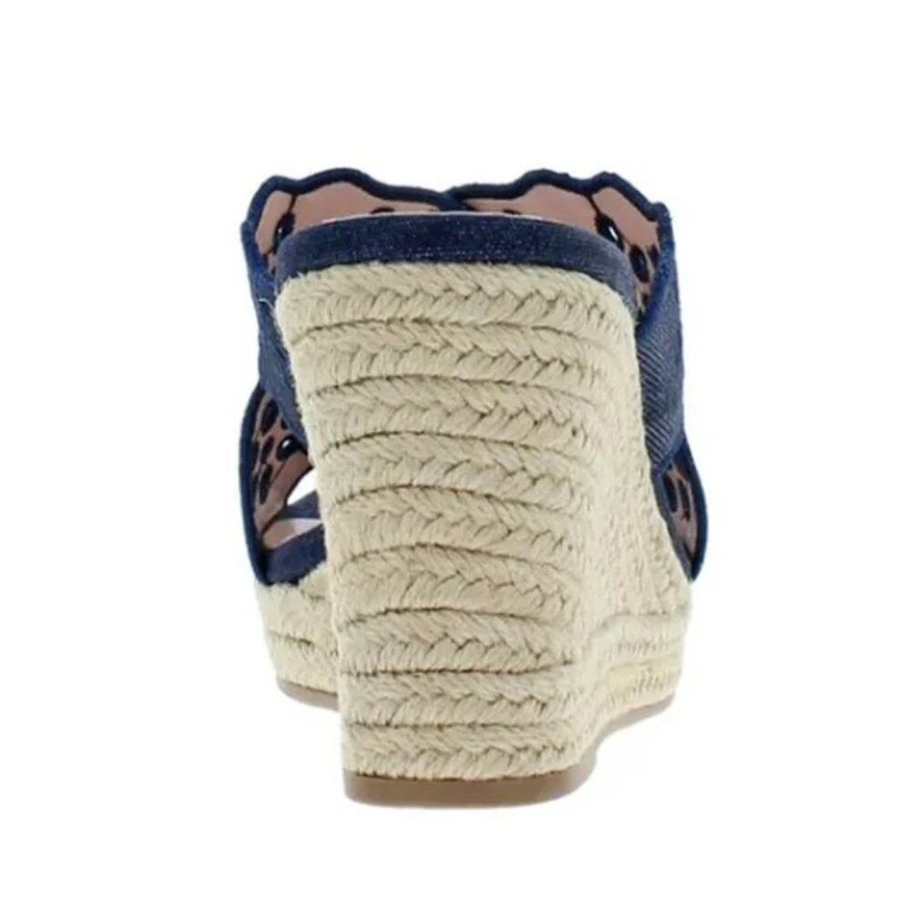 NIB Draper James Emily Women's Wedge Shoes, Navy - Picture 5 of 6